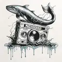 Nirvana Nevermind Casette tattoo design idea