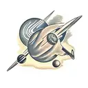 saturn and pluto tattoo design idea