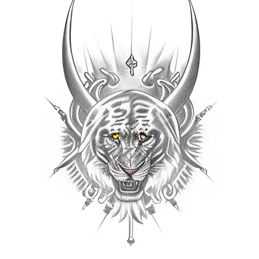 polish sabers tattoo design idea