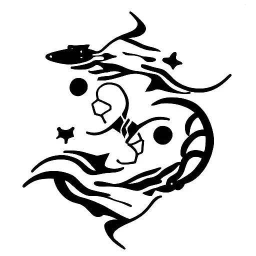 scorpio and pisces tattoo design idea