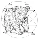 ursa major constellation tattoo design idea