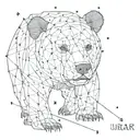 ursa major constellation tattoo design idea