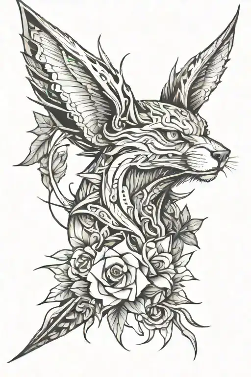 sharp edges tattoo design idea