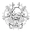 tree touch heaven root touch hell tattoo design idea