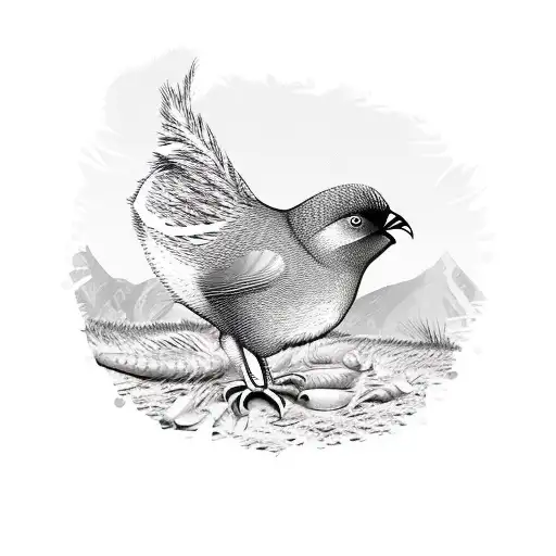 kiwi bird wearing a Scottish kilt tattoo design idea