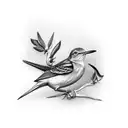 mocking bird tattoo design idea