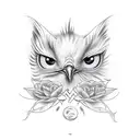mocking bird tattoo design idea