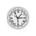 make a analog clock reading 13:47 with the date 11-18-15 under it tattoo design idea