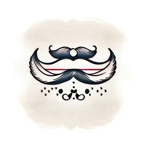 Mr. Mustache Skull Tattoo Design - Tattapic®