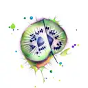 kiwi tattoo design idea