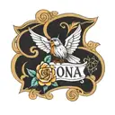 Mona name tattoo tattoo design idea