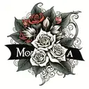 Mona name tattoo tattoo design idea