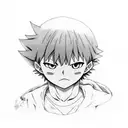 killua from hunterxhunter, angry tattoo design idea