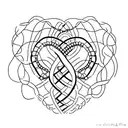 A heart and brain intertwined in a double helix DNA strand tattoo design idea
