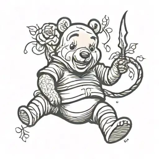winnie pooh tattoo design idea