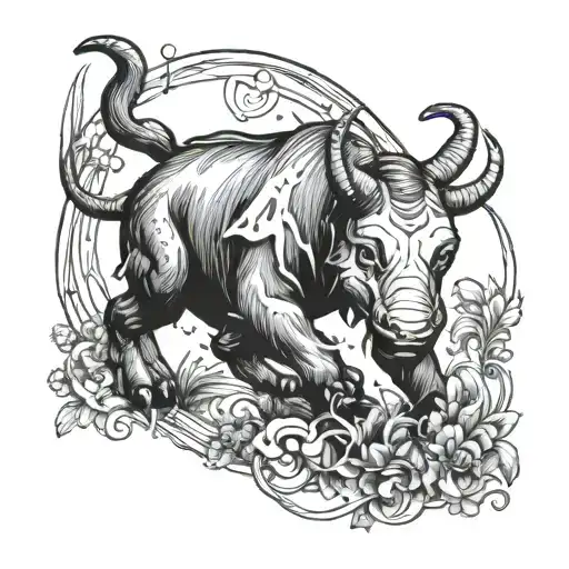 winnie pooh capricorn zodiac sign tattoo design idea