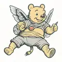 winnie pooh tattoo design idea
