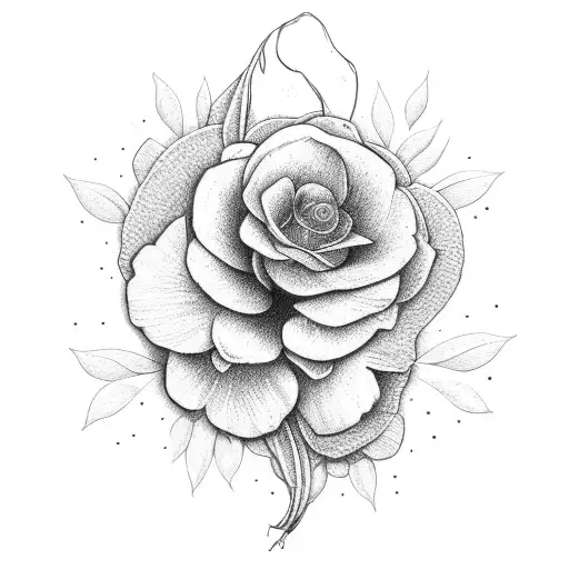 July and March birth flowers with Beau, tying them together that says better together on it tattoo design idea