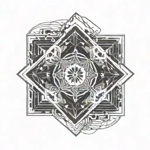 🕉 om in technology tattoo design idea