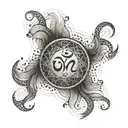 🕉 om in technology tattoo design idea