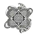 🕉 om in technology tattoo design idea