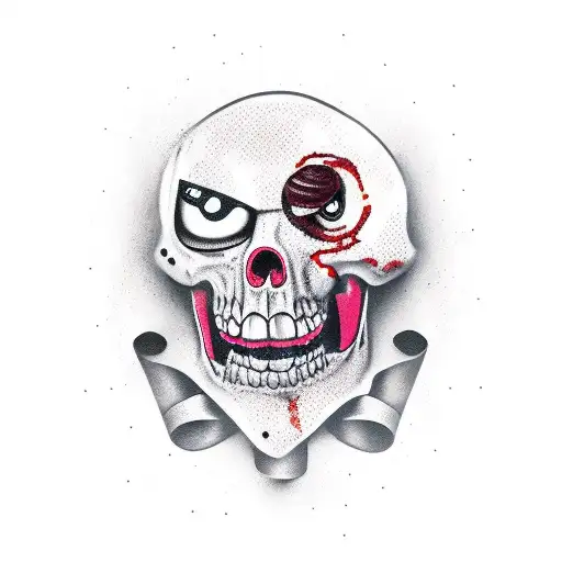 meat pirate tattoo design idea