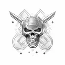 meat pirate tattoo design idea