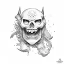 meat pirate tattoo design idea