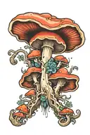 morbid mushroom tattoo design idea