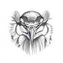 blue heron tattoo design idea