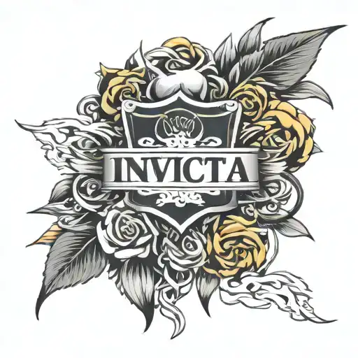 Invicta Lettering 17+ Invicta Tattoo Ideas in 2026 - BlackInk AI