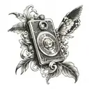 "Press On" tattoo design idea