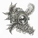 "Press On" tattoo design idea