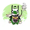 samurai frog tattoo design idea