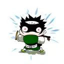 samurai frog tattoo design idea