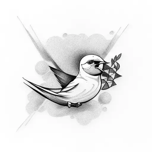 swallow tattoo design idea