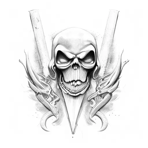 special forces grim reaper tattoo design idea
