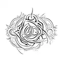 Kali Mata with siva and Vishnu combination  tattoo design idea