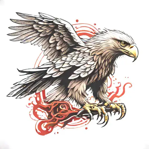 blood eagle tattoo design idea