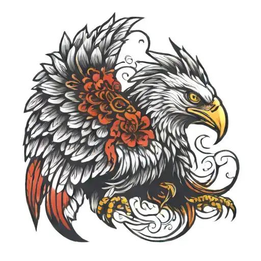 blood eagle tattoo design idea