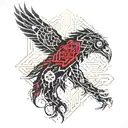 blood eagle tattoo design idea