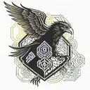 blood eagle tattoo design idea