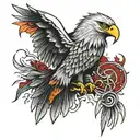 blood eagle tattoo design idea