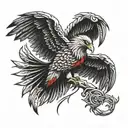 blood eagle tattoo design idea