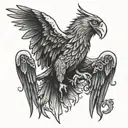 blood eagle tattoo design idea