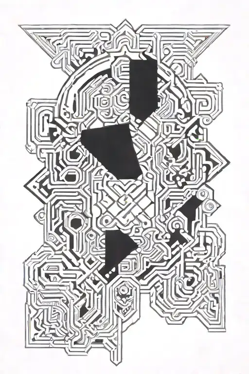 slavic patterns tattoo design idea