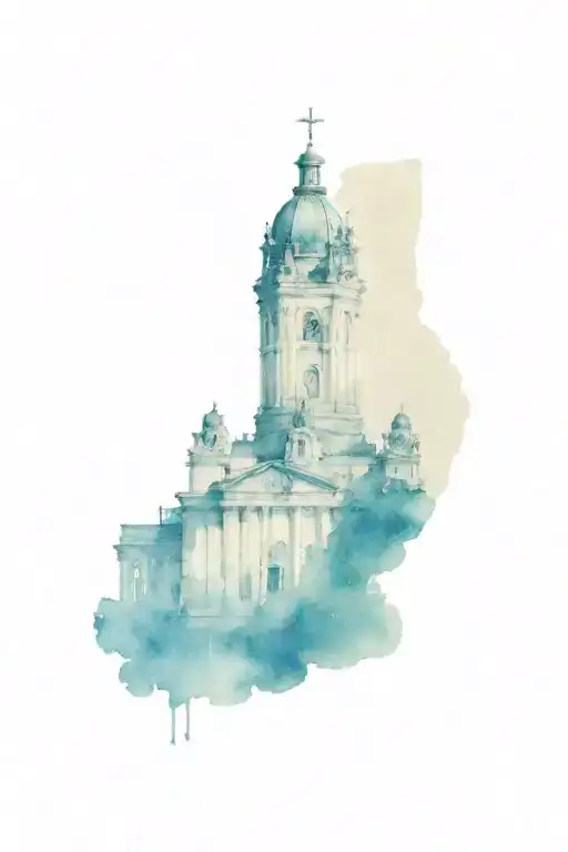 Odessa, naval station, opera house, monument to Duke tattoo design idea