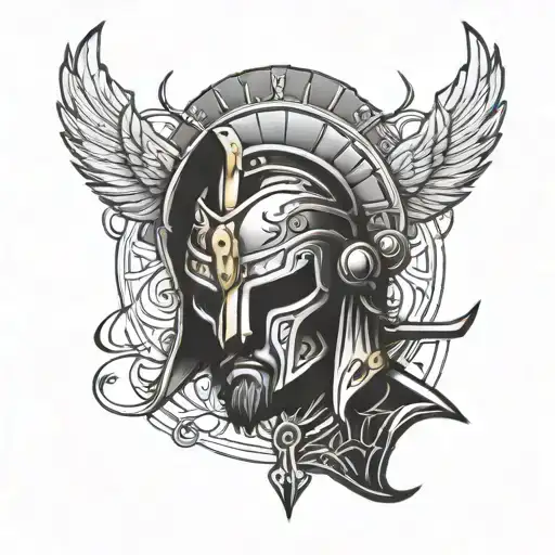 gladiator tattoo design idea