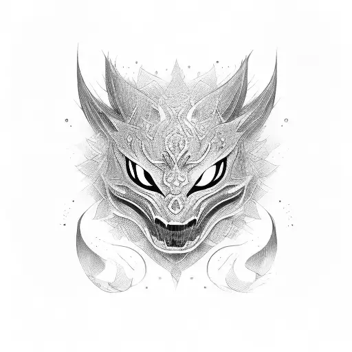 Kindred Mask tattoo design idea