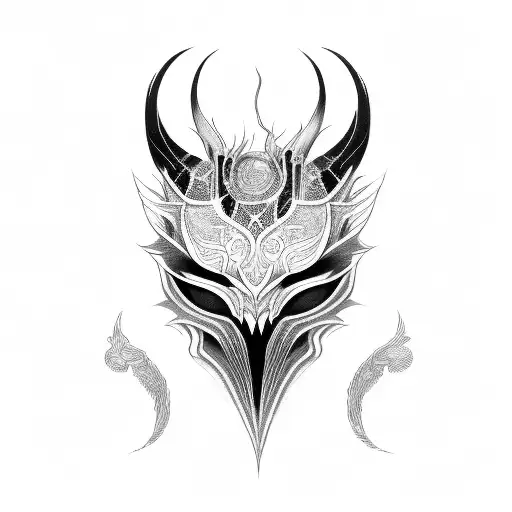 Kindred Mask tattoo design idea